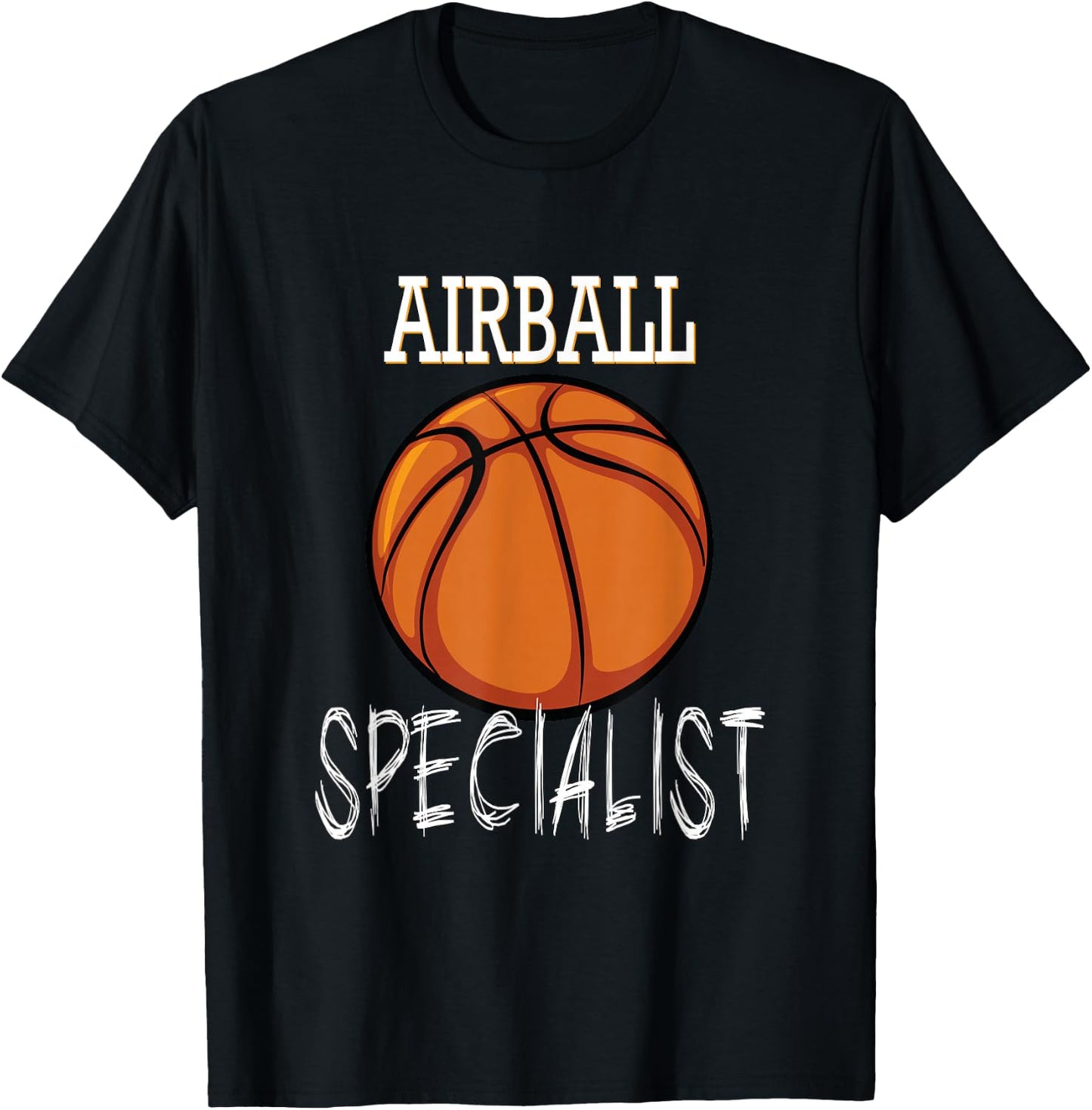 Airball Specialist Basketball T-Shirt - T-Shirt | Black