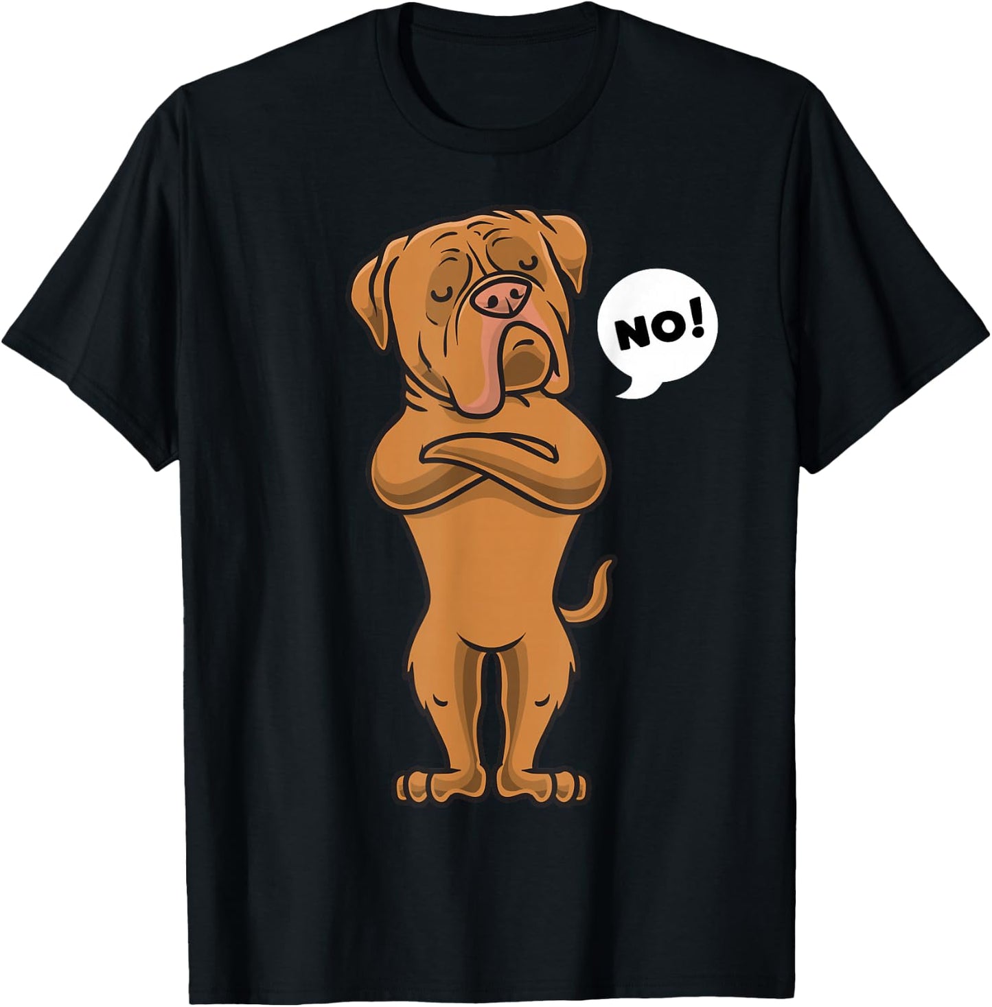 Stubborn Dogue de Bordeaux Dog T-Shirt - T-Shirt | Black