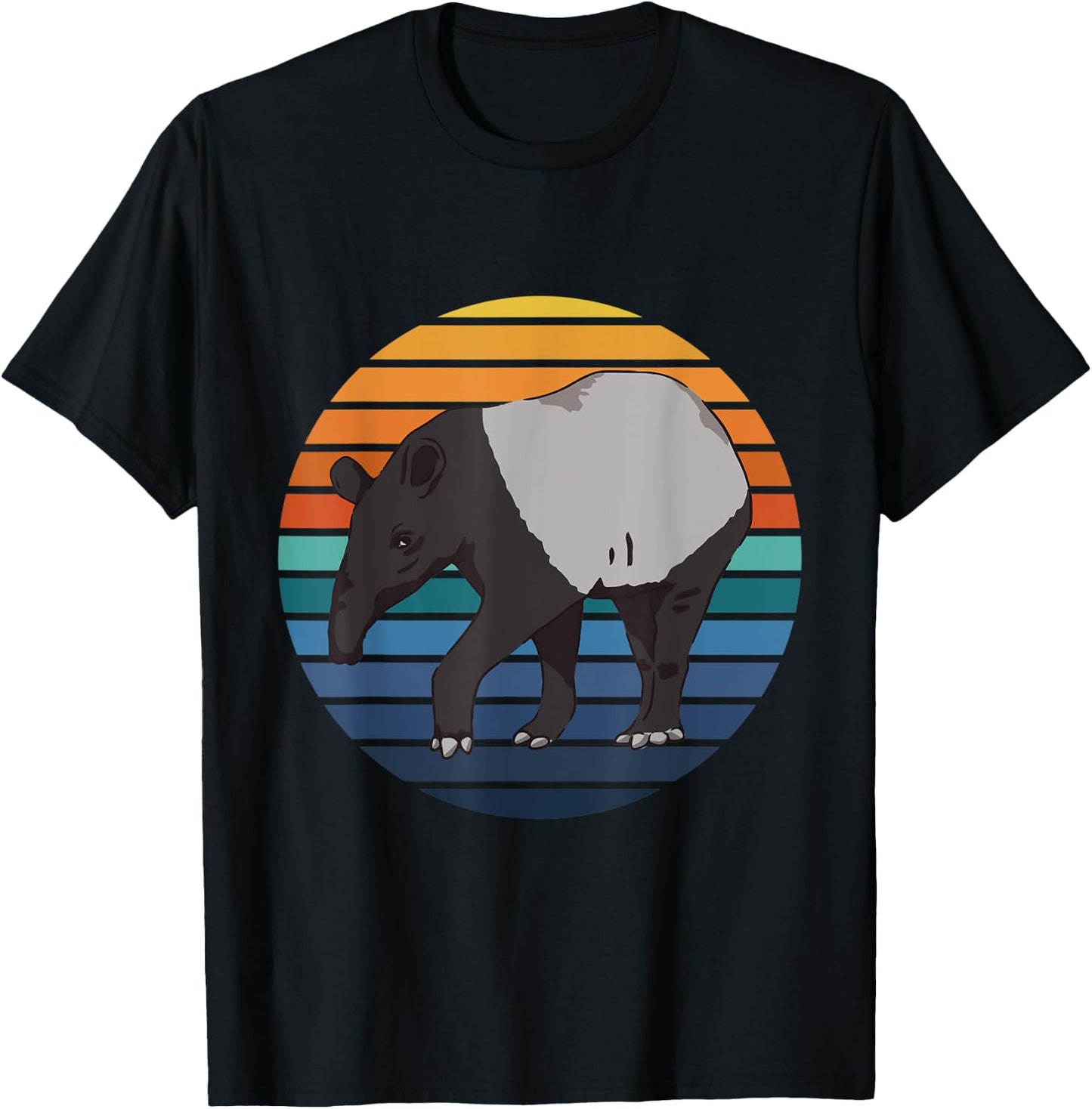 Malayan Tapir Animal Zoo Keeper T-Shirt - T-Shirt | Black