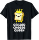 Grilled Cheese Partner Outfit Grilled Cheese Queen T-Shirt - T-Shirt | Black