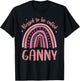 Ganny for Grandma Women Mother's Day Blessed Ganny T-Shirt - T-Shirt | Black