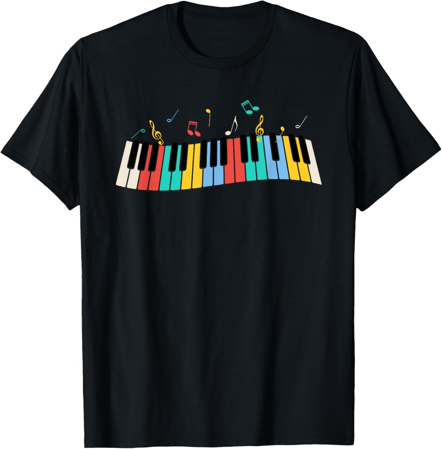 Musical Instrument Piano Gift Men Women Kids Cool Piano Keyboard Player Funny Pianist Keyboardist Outfit T-Shirt - T-Shirt | Black
