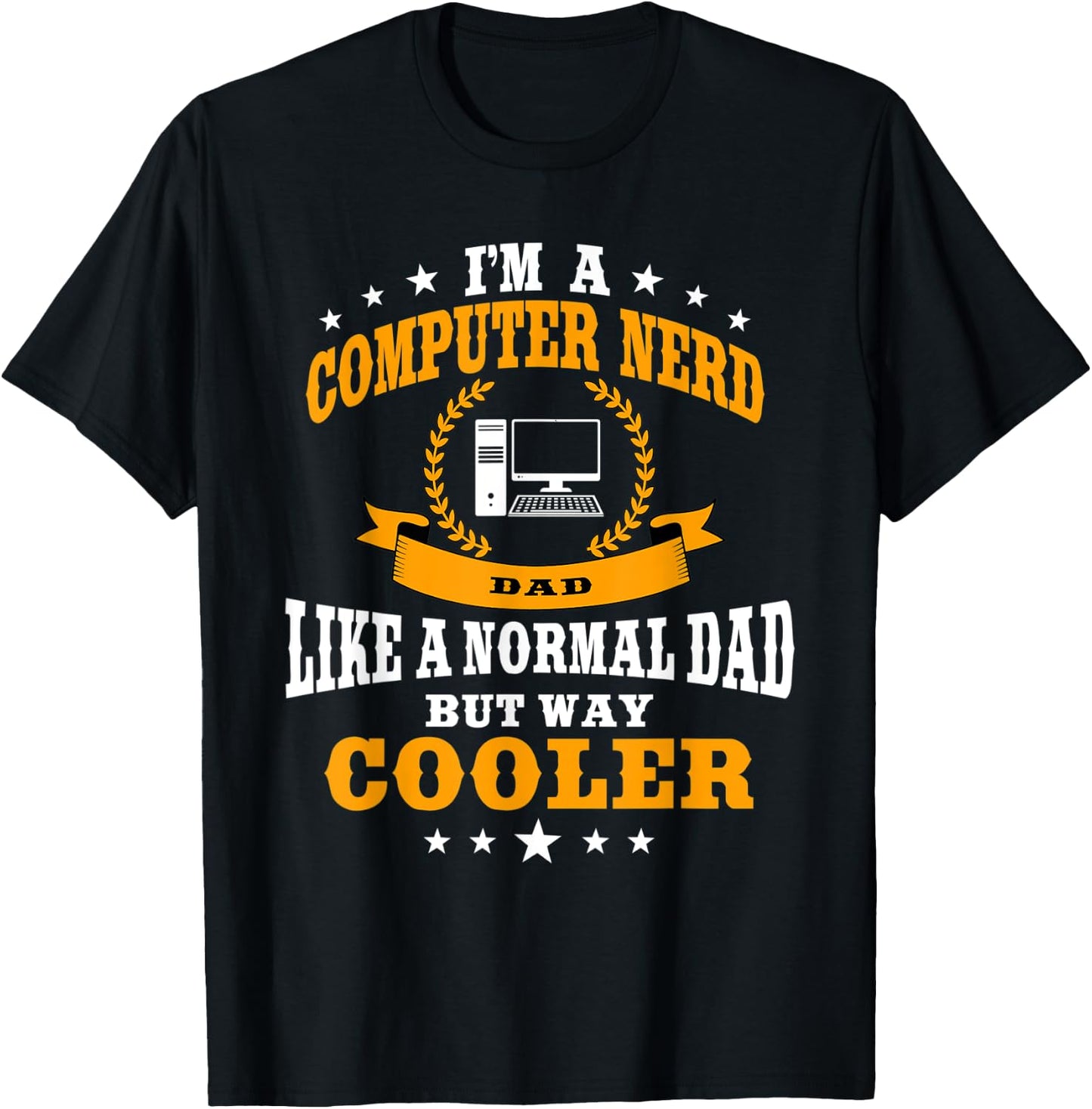 Funny Computer Nerd Dad Saying Sysadmin Outfit Men T-Shirt - T-Shirt | Black