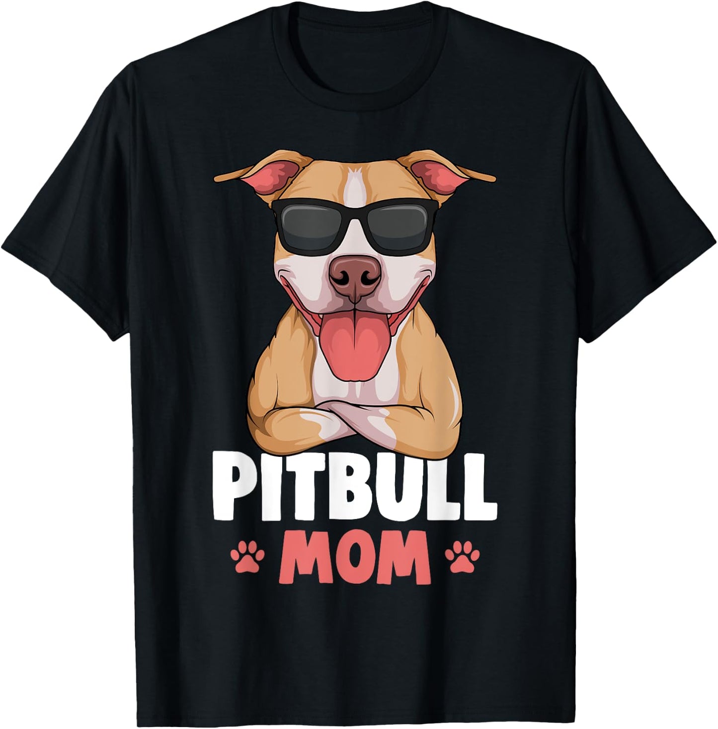 Pitbull Mom Pittie Dog Women T-Shirt - T-Shirt | Black