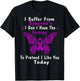 Sjogrens Syndrome Awareness Butterfly Purple Ribbon Disease T-Shirt - T-Shirt | Black