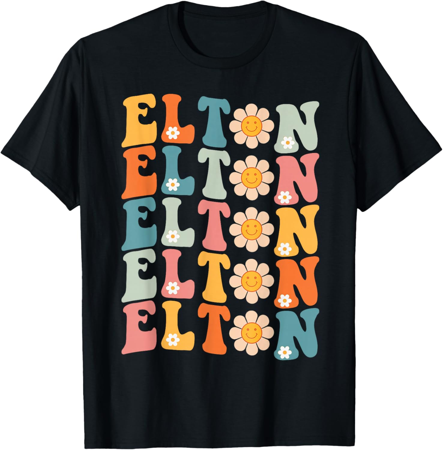 Vintage Elton T-Shirt - T-Shirt | Black