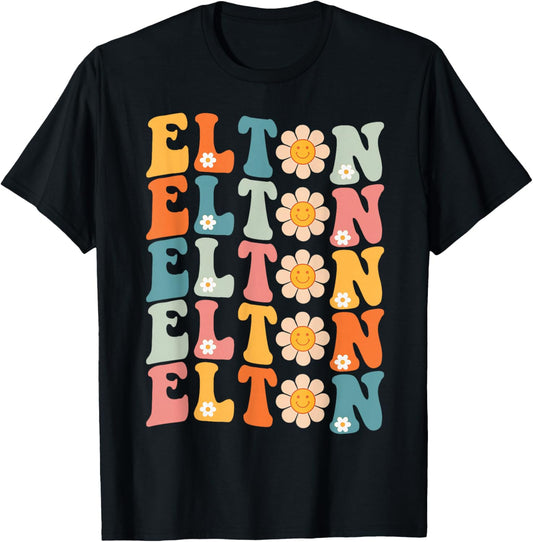 Vintage Elton T-Shirt - T-Shirt | Black