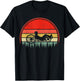 Recumbent Bike Recumbent Trike Vintage Sunset Triker Cyclist T-Shirt - T-Shirt | Black