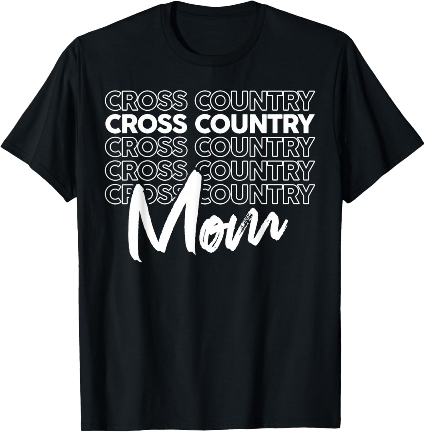 Cross Country Mom Like a Regular Mom But Cooler T-Shirt - T-Shirt | Black