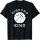 Rebound King Motivational Basketball Team Player T-Shirt - T-Shirt | Black