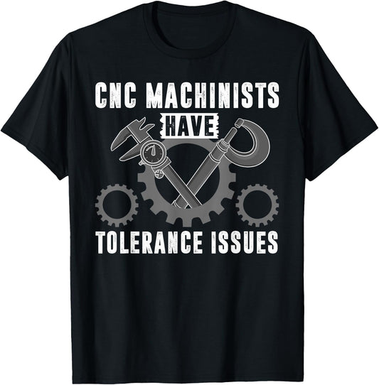 Cool CNC Machinist Design Women CNC Machine Operator T-Shirt - T-Shirt | Black