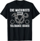 Cool CNC Machinist Design Women CNC Machine Operator T-Shirt - T-Shirt | Black
