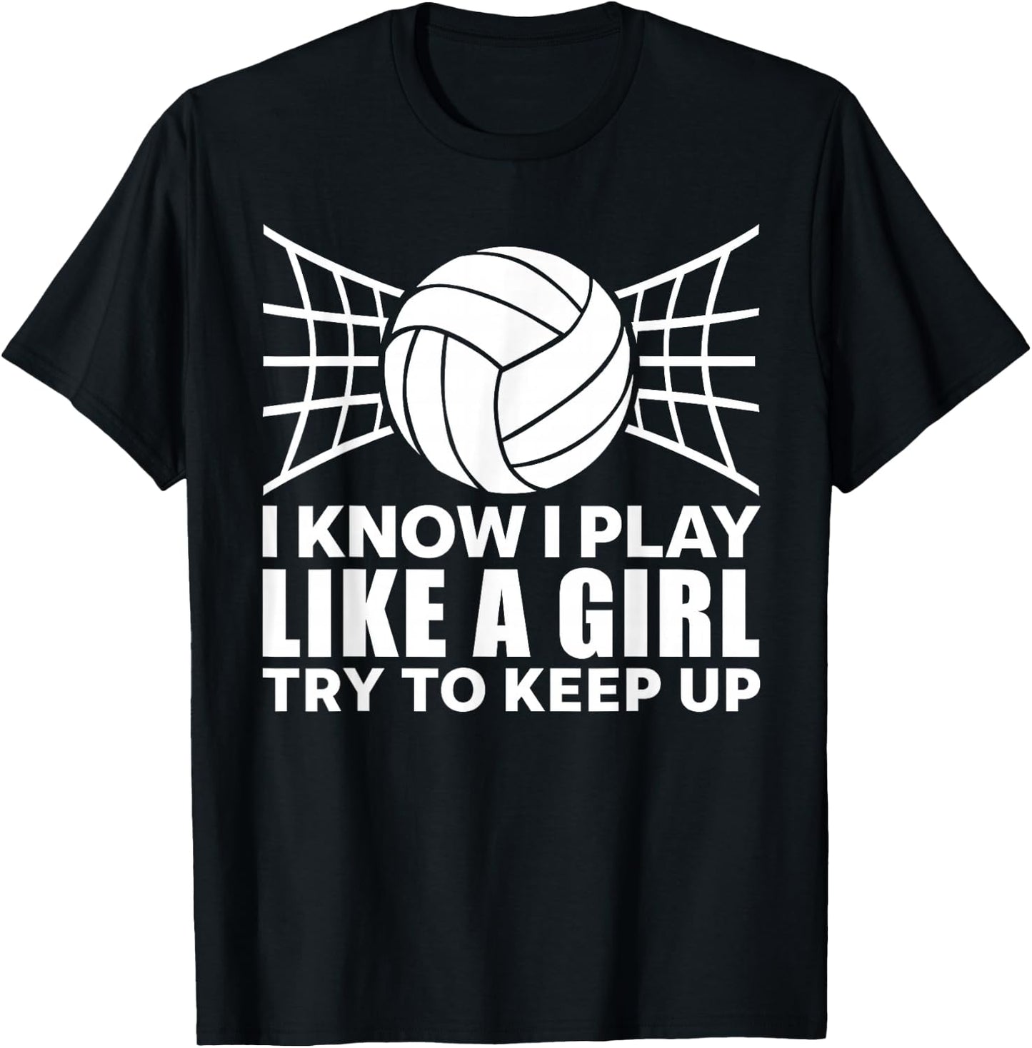 Cool Volleyball Girls Ladies Setter Libero Coach T-Shirt - T-Shirt | Black