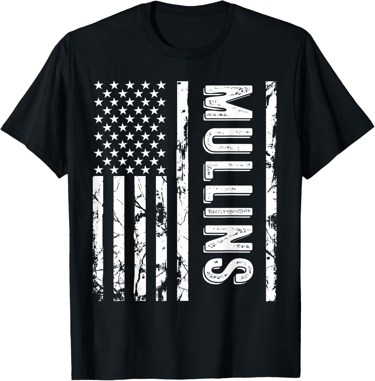 Mullins Last Name Funny Surname Team Mullins Family Reunion T-Shirt - T-Shirt | Black