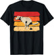 Retro Dog Pooping Pet Walking for Canine Owner Women T-Shirt - T-Shirt | Black