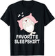 Seal Seals Nap Sleeping Sleep Pajama Pajamas Nightgown T-Shirt - T-Shirt | Black