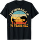 O'Fishally 75 Years Old Fishing Birthday Theme Party 75th T-Shirt - T-Shirt | Black