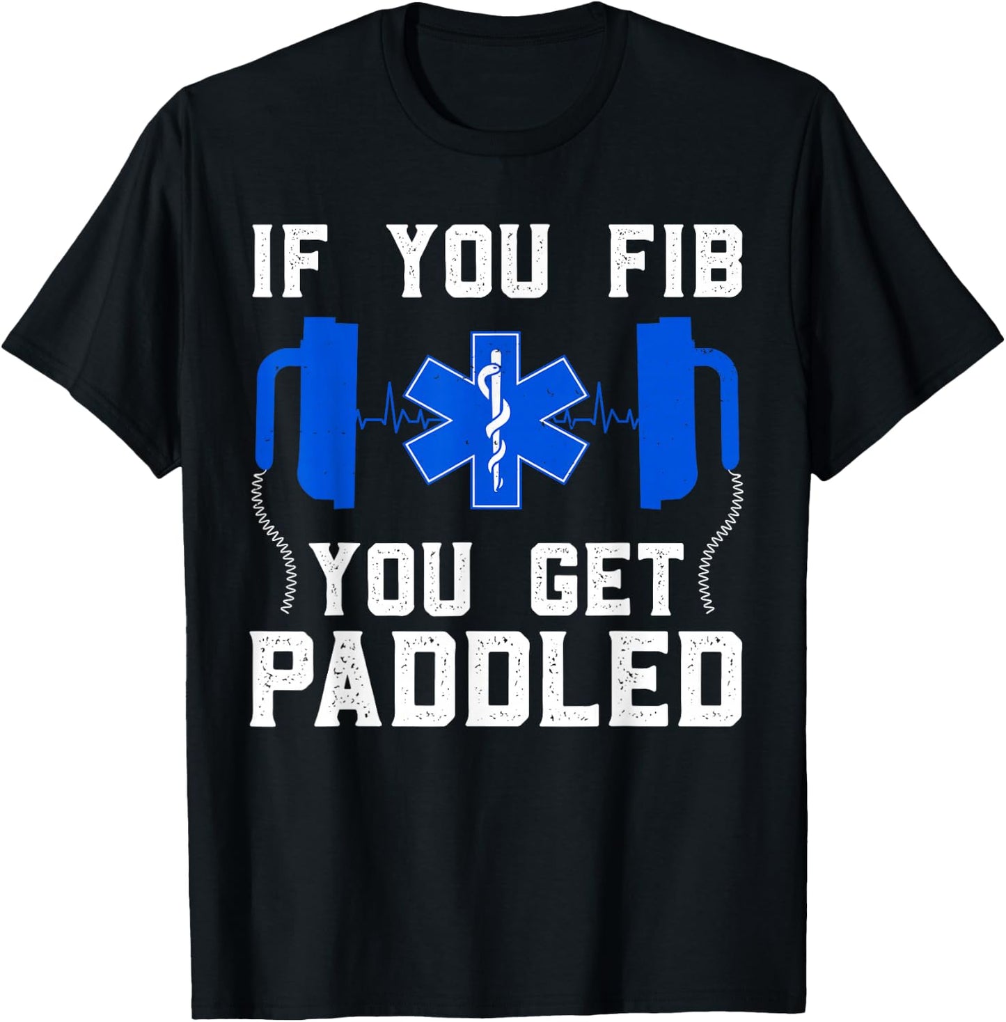 Funny Paramedic Women FIB EMT ER ICU Nurse Medical T-Shirt - T-Shirt | Black