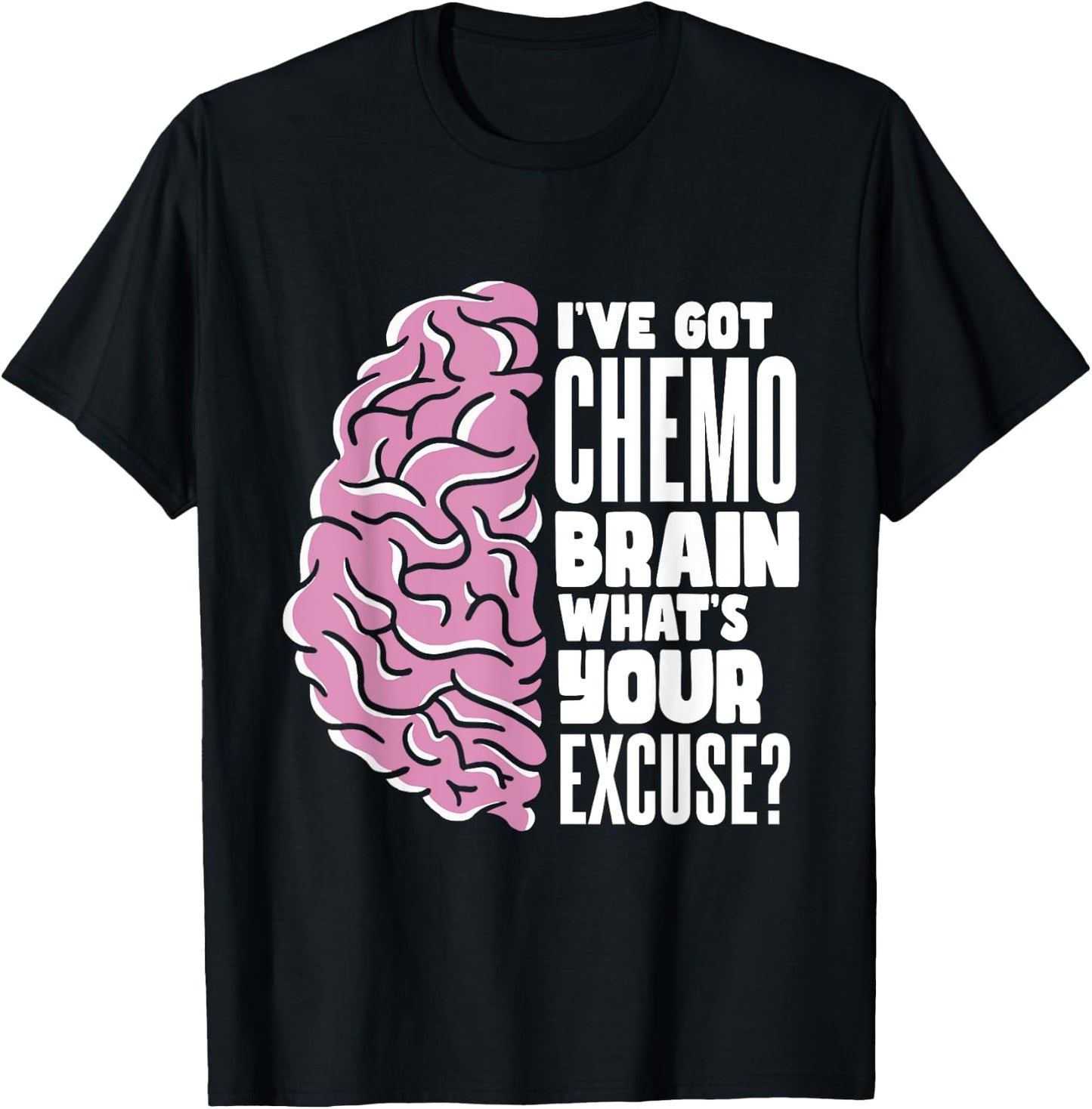 Radiation Therapy Fighter Chemo Brain T-Shirt - T-Shirt | Black