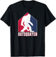 Funny Batsquatch Baseball Sports Fan Sasquatch Patriotic Women Men T-Shirt - T-Shirt | Black