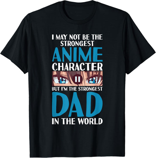 Anime Dad Jokes Funny Father's Day Anamae Otaku Manga Japan T-Shirt - T-Shirt | Black