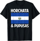 Salvadorean El Salvador Home Country Horchata & Pupusas T-Shirt - T-Shirt | Black