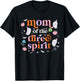 Mom of The Three Spirit Halloween 3rd Birthday Boy Ghost T-Shirt - T-Shirt | Black