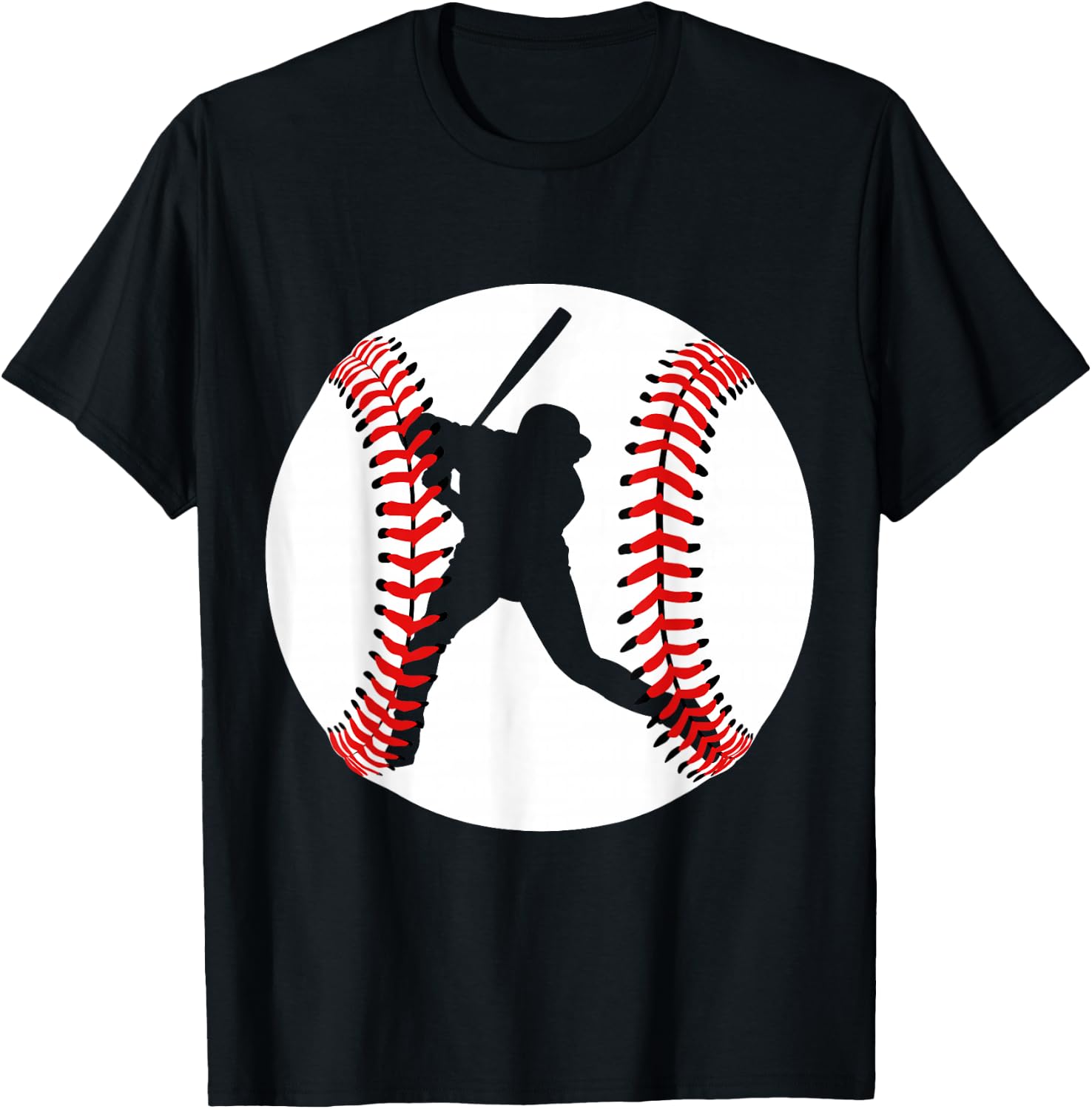 Cool Baseball Player T-Shirt - T-Shirt | Black