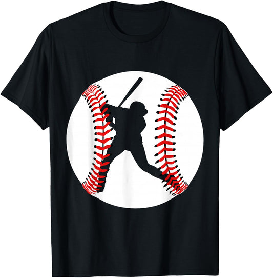 Cool Baseball Player T-Shirt - T-Shirt | Black