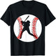 Cool Baseball Player T-Shirt - T-Shirt | Black