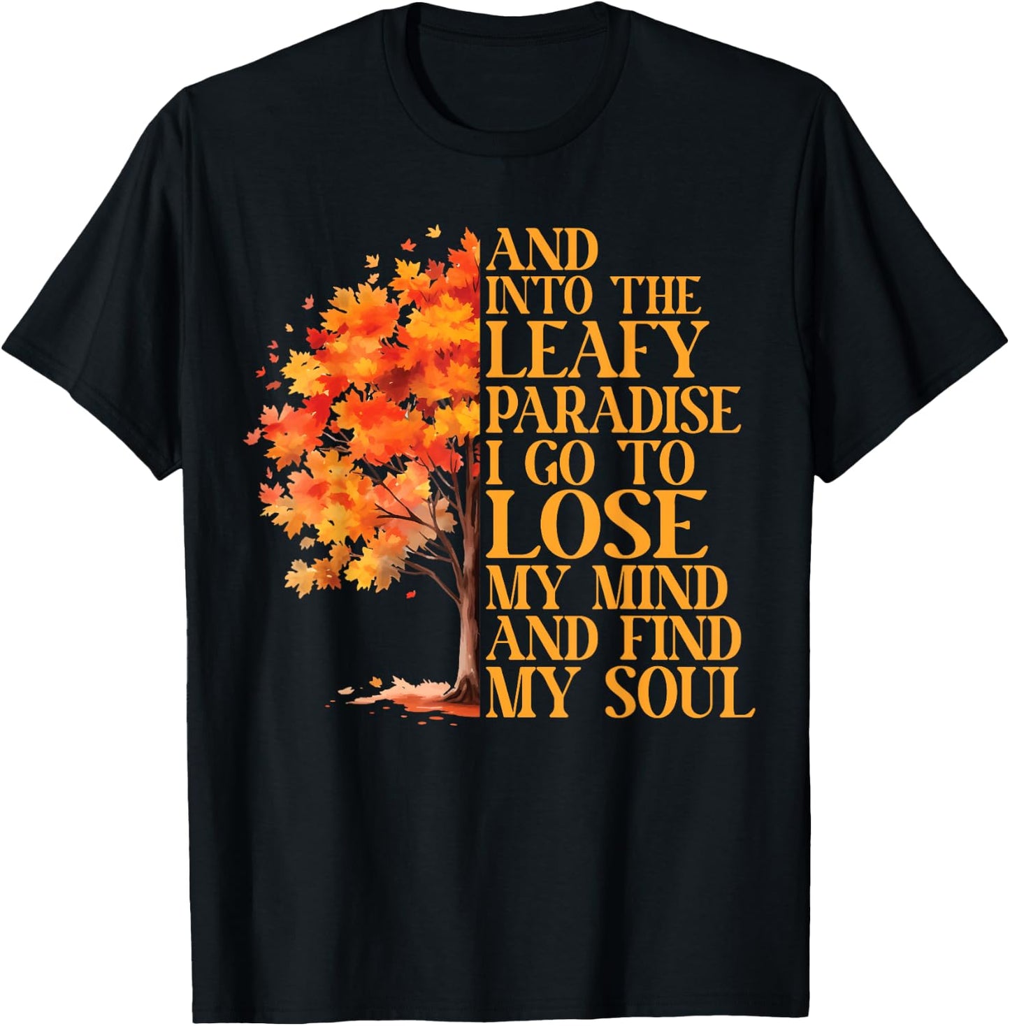 Leaf Peeping Autumn Leaves Leaf Peeper T-Shirt - T-Shirt | Black