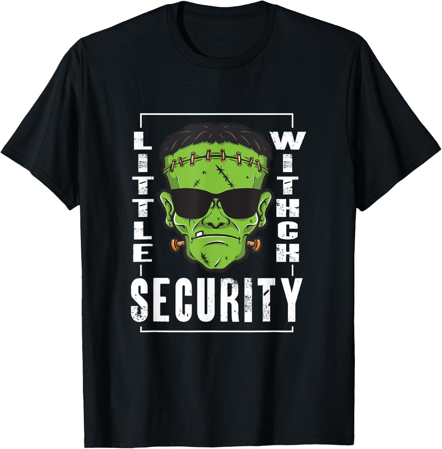 Little Witch Security | Horror Zombie | Halloween T-Shirt - T-Shirt | Black