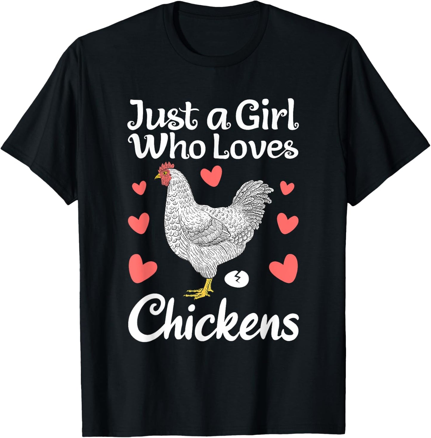Best Chicken Girls Rooster Poultry Chicken Farmer T-Shirt - T-Shirt | Black