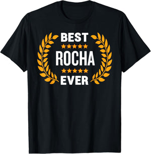 The best Rocha ever with 5 stars named Rosha T-Shirt - T-Shirt | Black