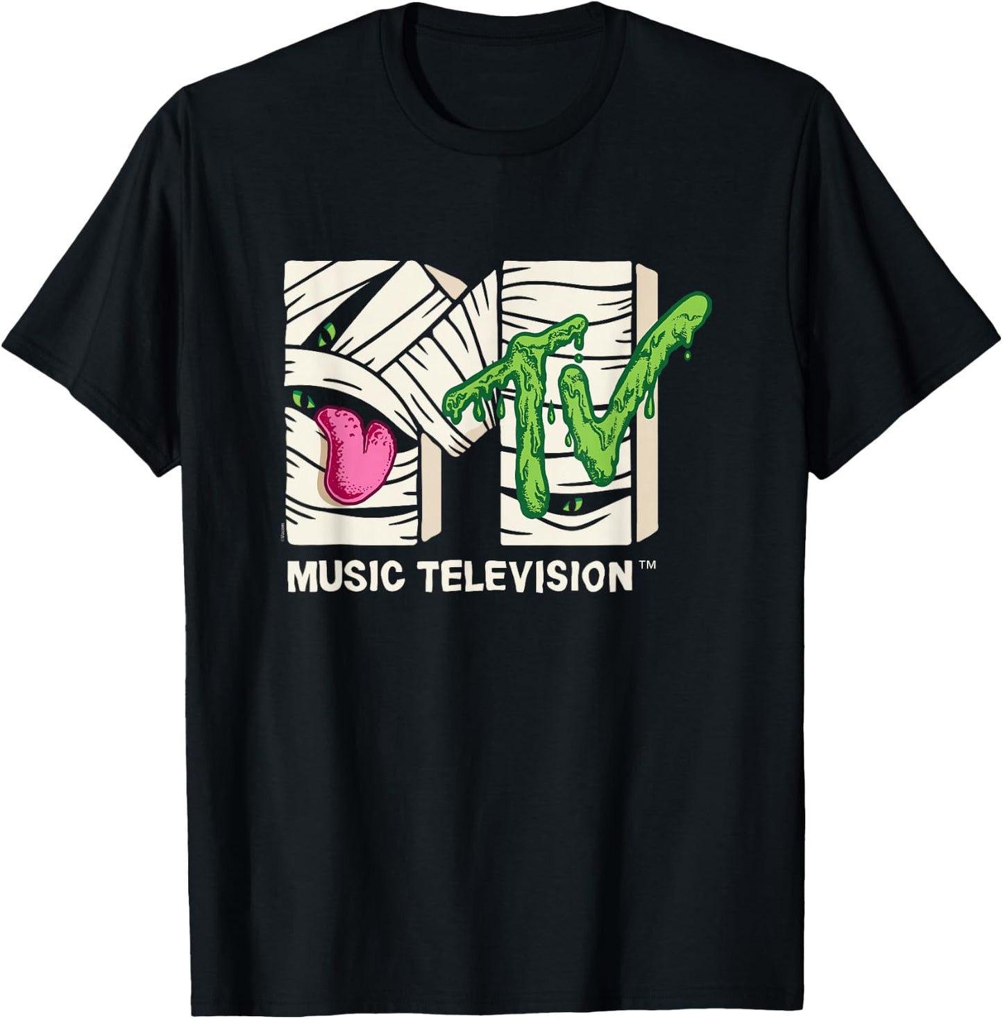 MTV - Logo Mummy Monster T-Shirt - T-Shirt | Black