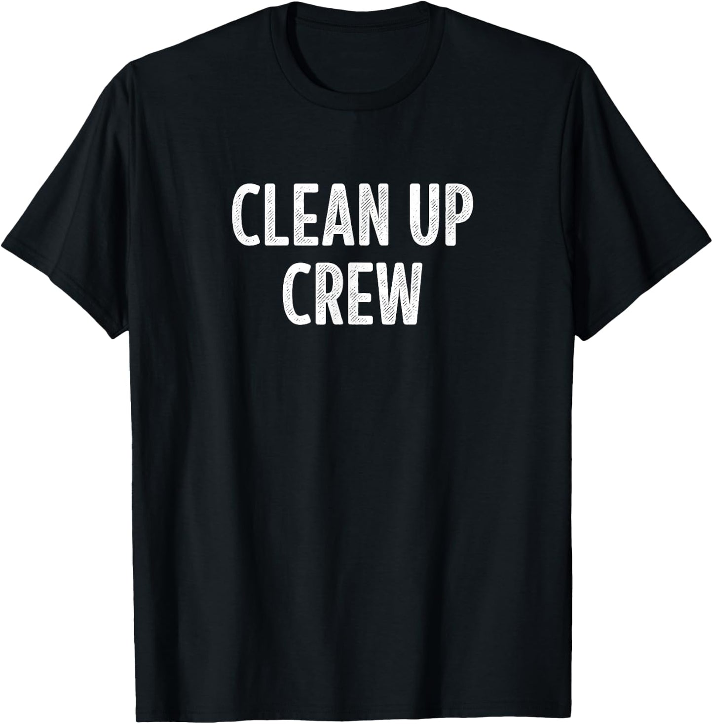 Clean Up Crew - Vintage Style T-Shirt - T-Shirt | Black