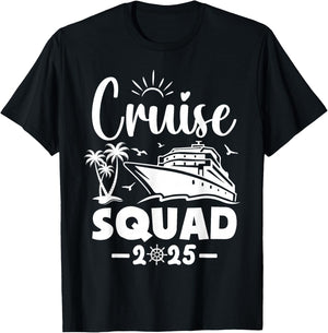 Cruise Squad 2025 Vacation Matching Family T-Shirt - T-Shirt | Black