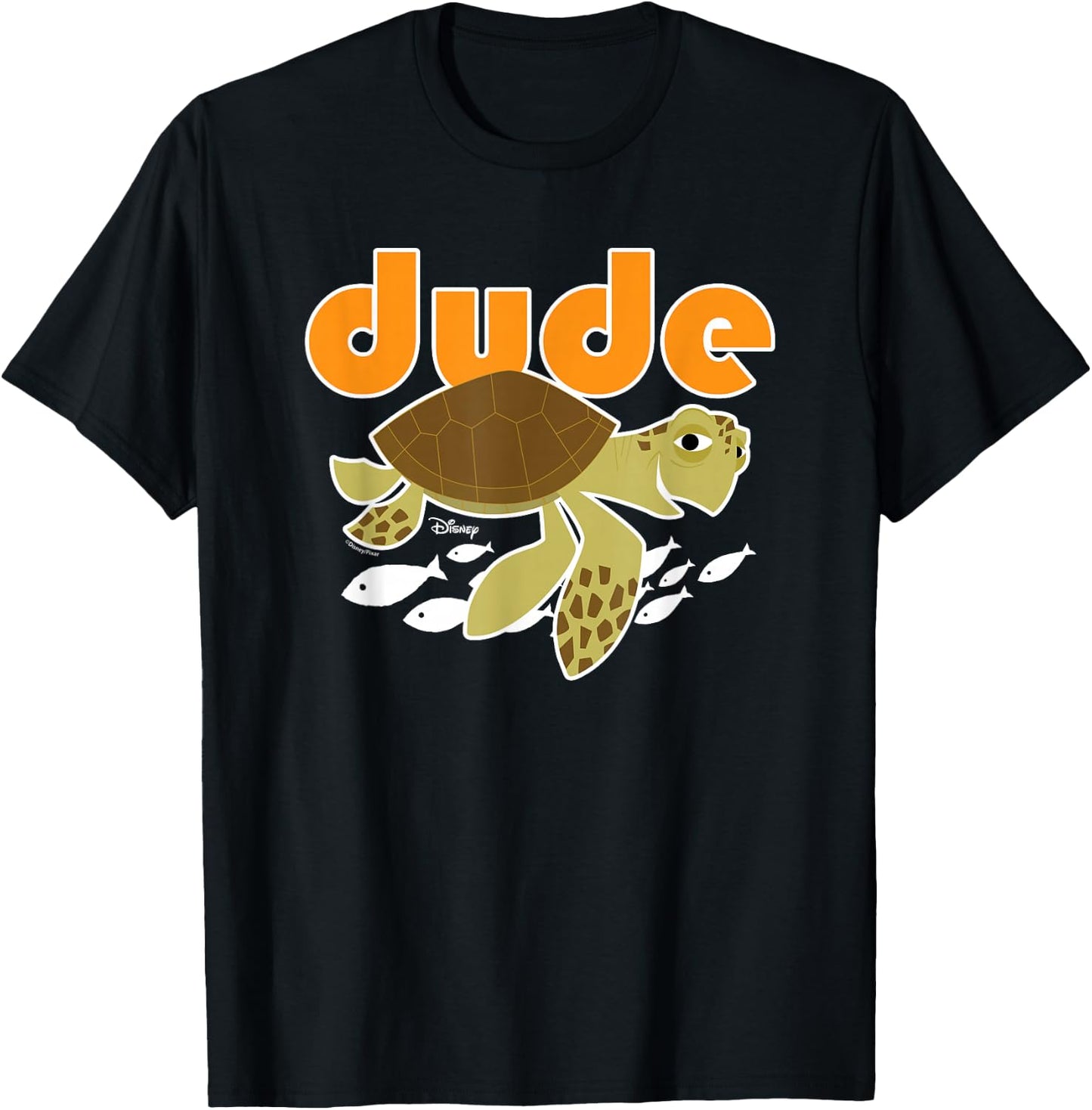 Finding Nemo - Crush Turtle Dude T-Shirt - T-Shirt | Black