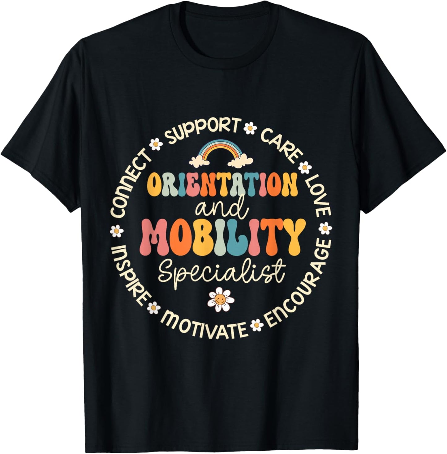 Orientation and Mobility Specialist Week Back to School T-Shirt - T-Shirt | Black