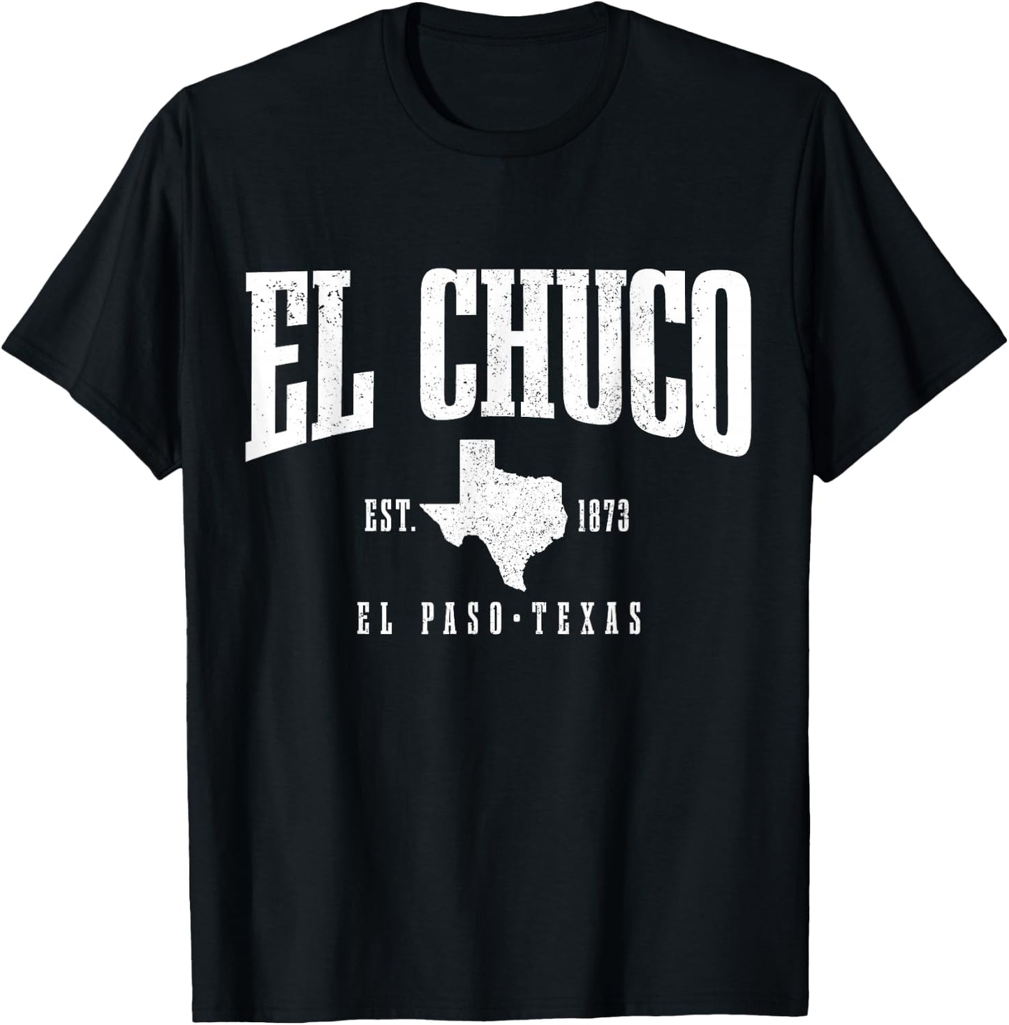 El Chuco El Paso Texas Pride Vintage Est. 1873 T-Shirt - T-Shirt | Black
