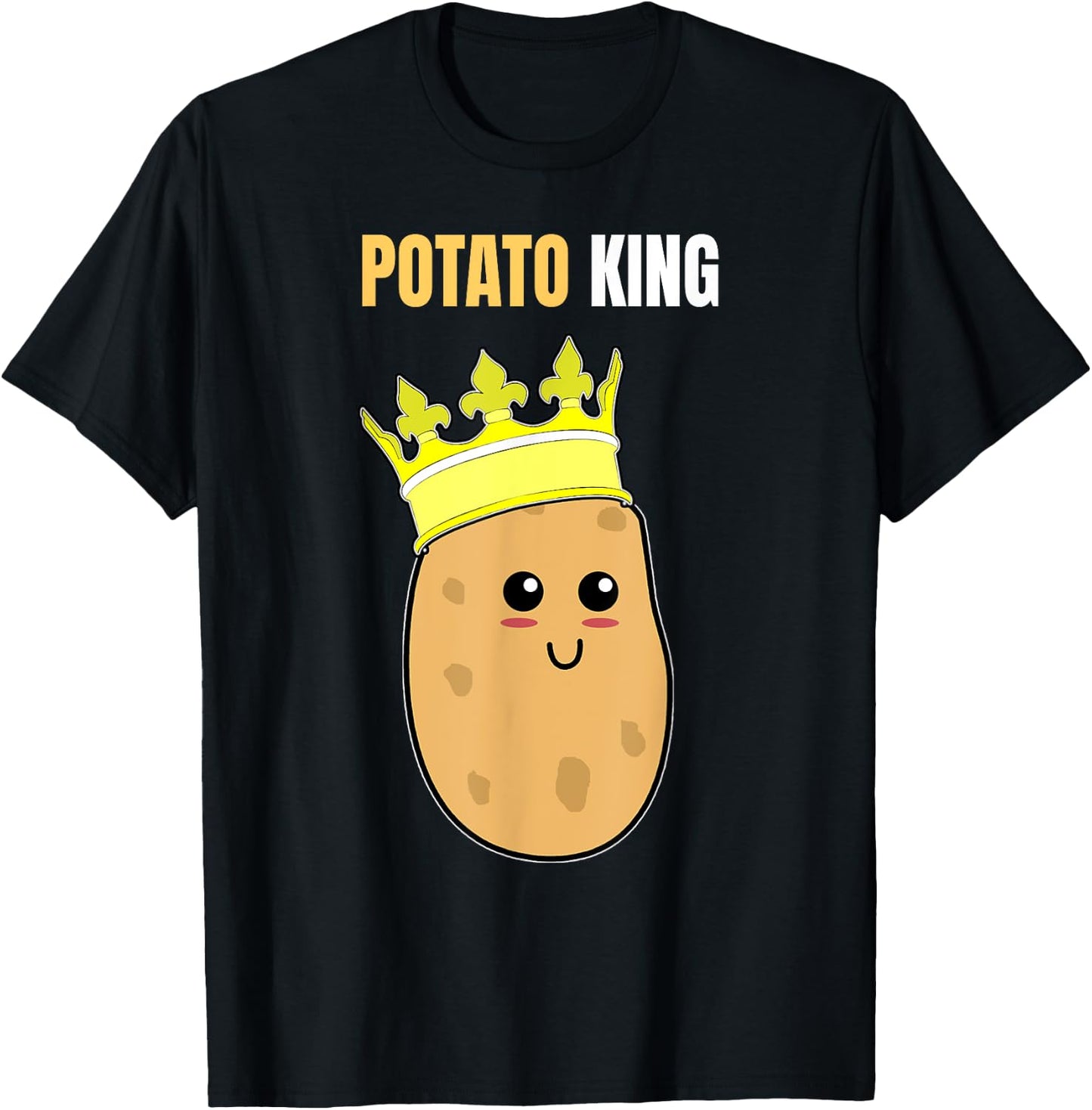 Funny Potato g Potato King T-Shirt - T-Shirt | Black