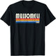 Mussomeli, Italy Retro 70s 80s Style T-Shirt - T-Shirt | Black