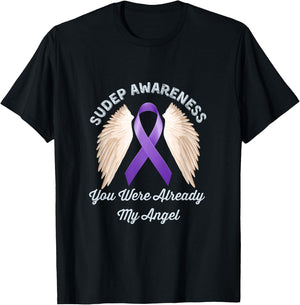SUDEP Awareness epilepsy you were already angel honor loved T-Shirt - T-Shirt | Black