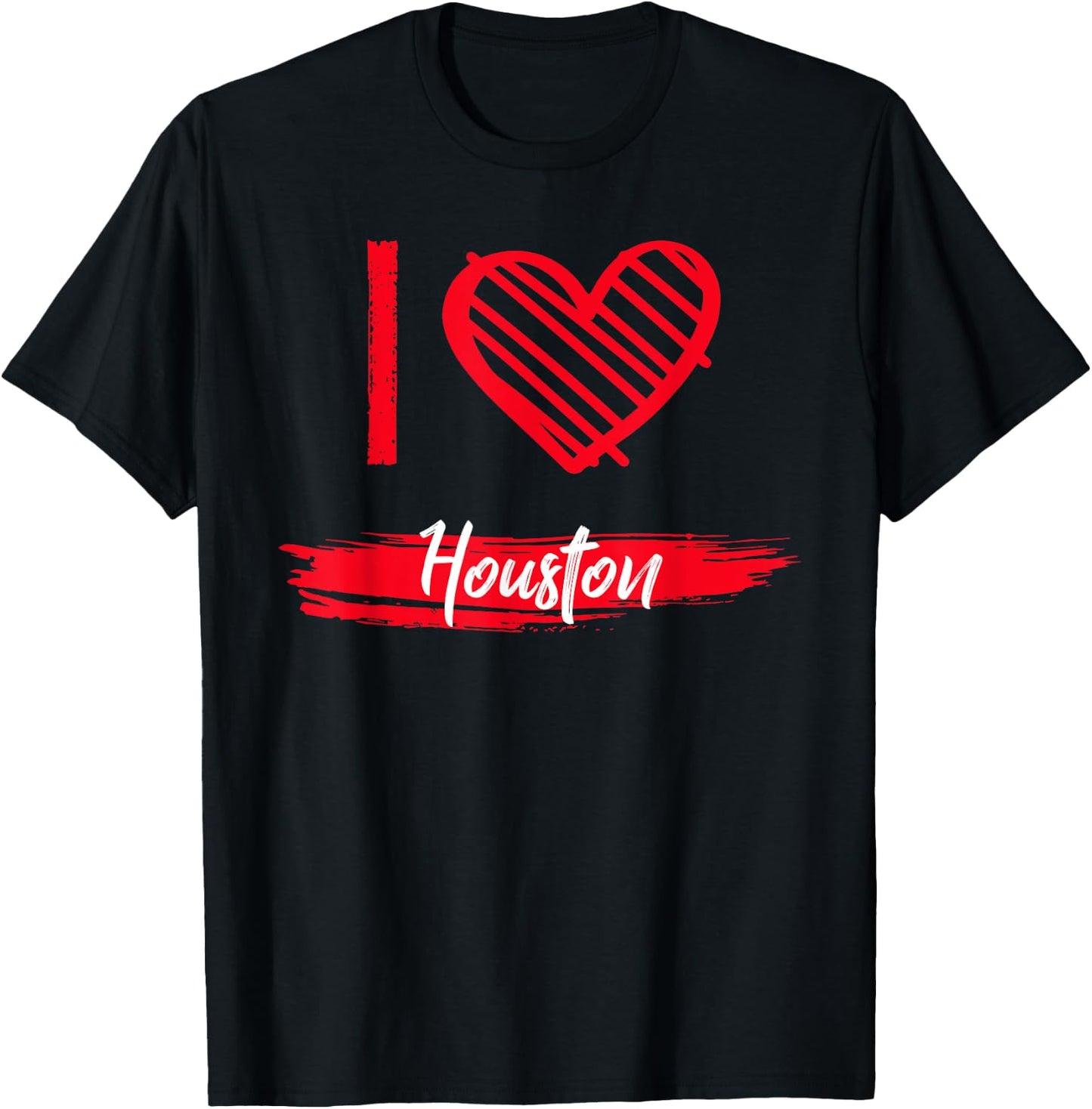 I Love HOUSTON I Heart HOUSTON T-Shirt - T-Shirt | Black