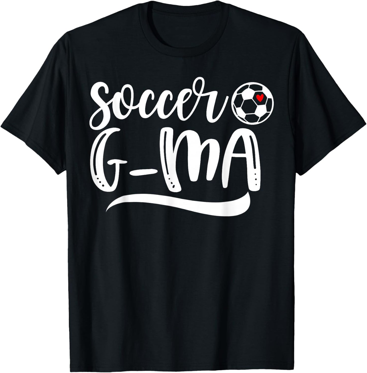 Funny Soccer G-ma Soccer Lover Mother's Day T-Shirt - T-Shirt | Black