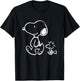 Snoopy Woody Walk T-Shirt - T-Shirt | Black