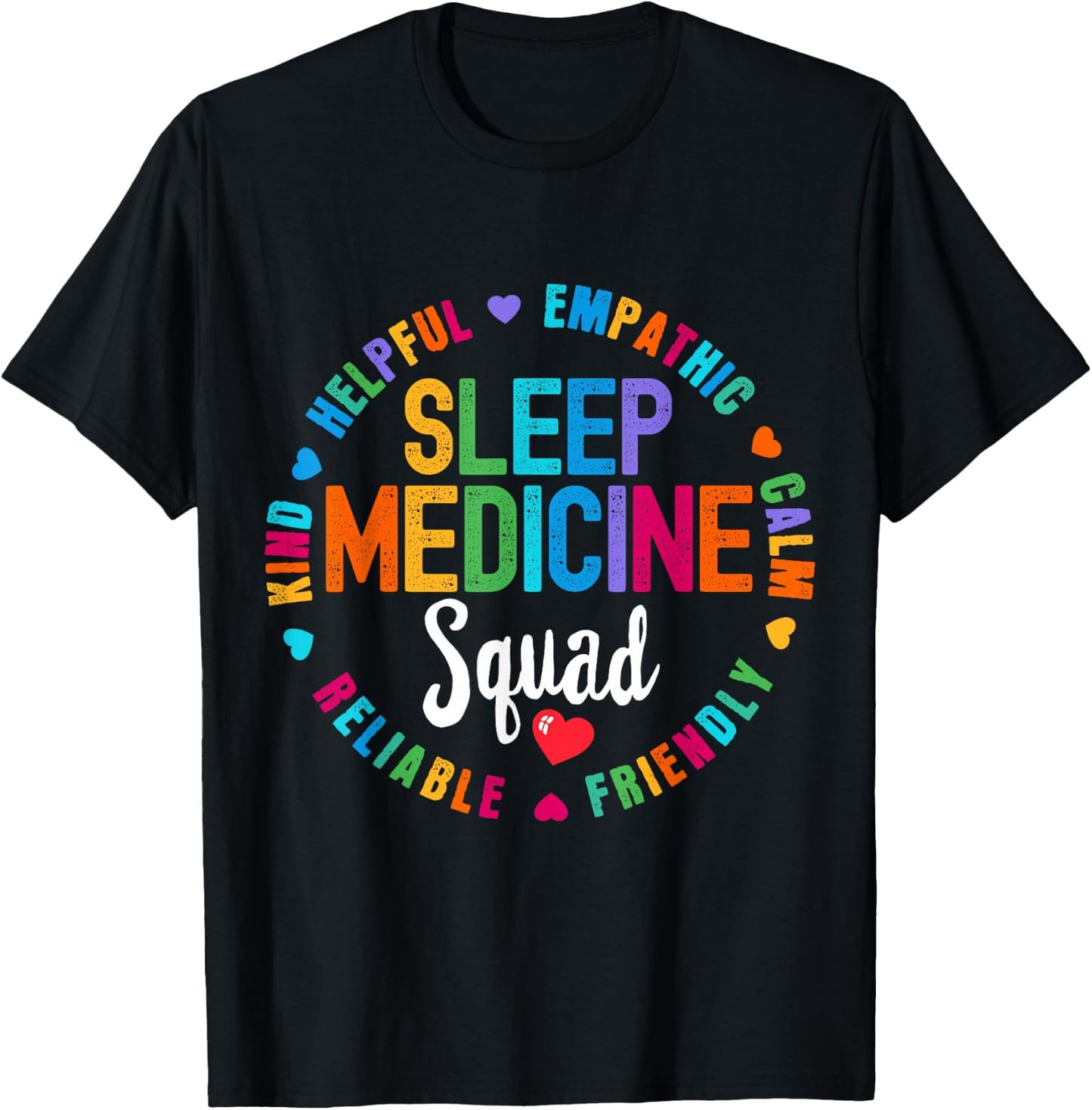Sleep Medicine Squad Nurse Team Registered Nursing T-Shirt - T-Shirt | Black