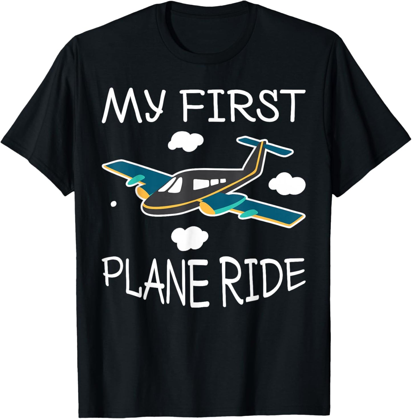 My First Plane Ride T-Shirt - T-Shirt | Black