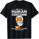 This Is My Human Costume Fox Astronaut T-Shirt - T-Shirt | Black