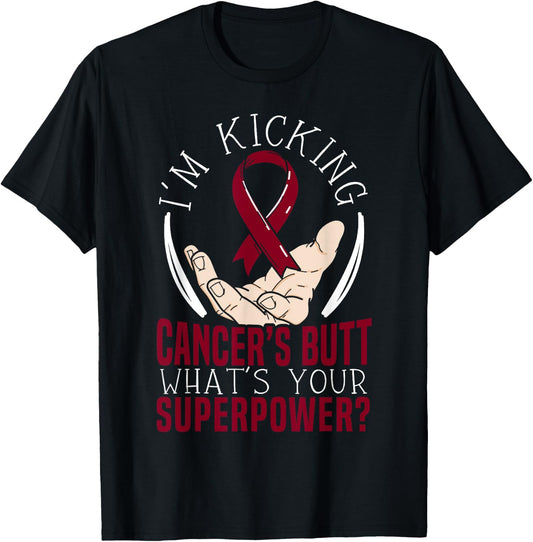Multiple Myeloma Warrior Myeloma Cancer Awareness T-Shirt - T-Shirt | Black